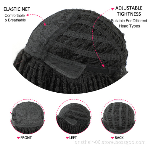 Soft Short 613 Synthetic Wigs For Black Women 14"Inch High Temperature Fiber Dreadlock Ombre Burg Crochet Locs Braid Twist Wigs